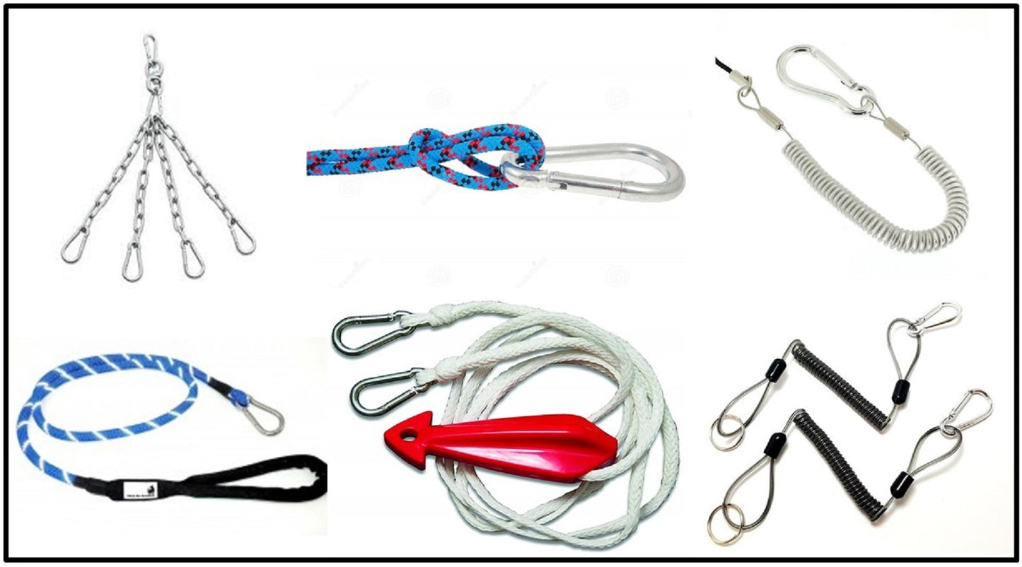 Heavy Duty 2" & 2.8" Stainless Steel Carabiner Spring Snap Clip Link Hooks