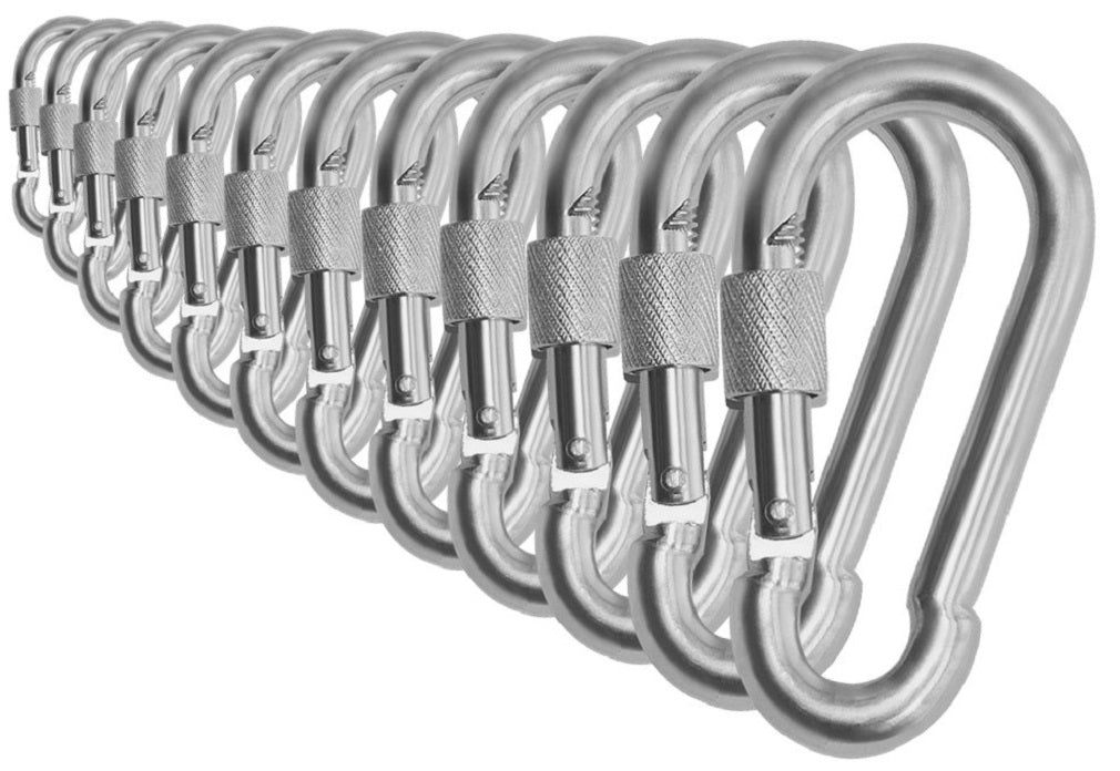 Carabiner Snap Hooks | Steel Zinc Galvanized Locking