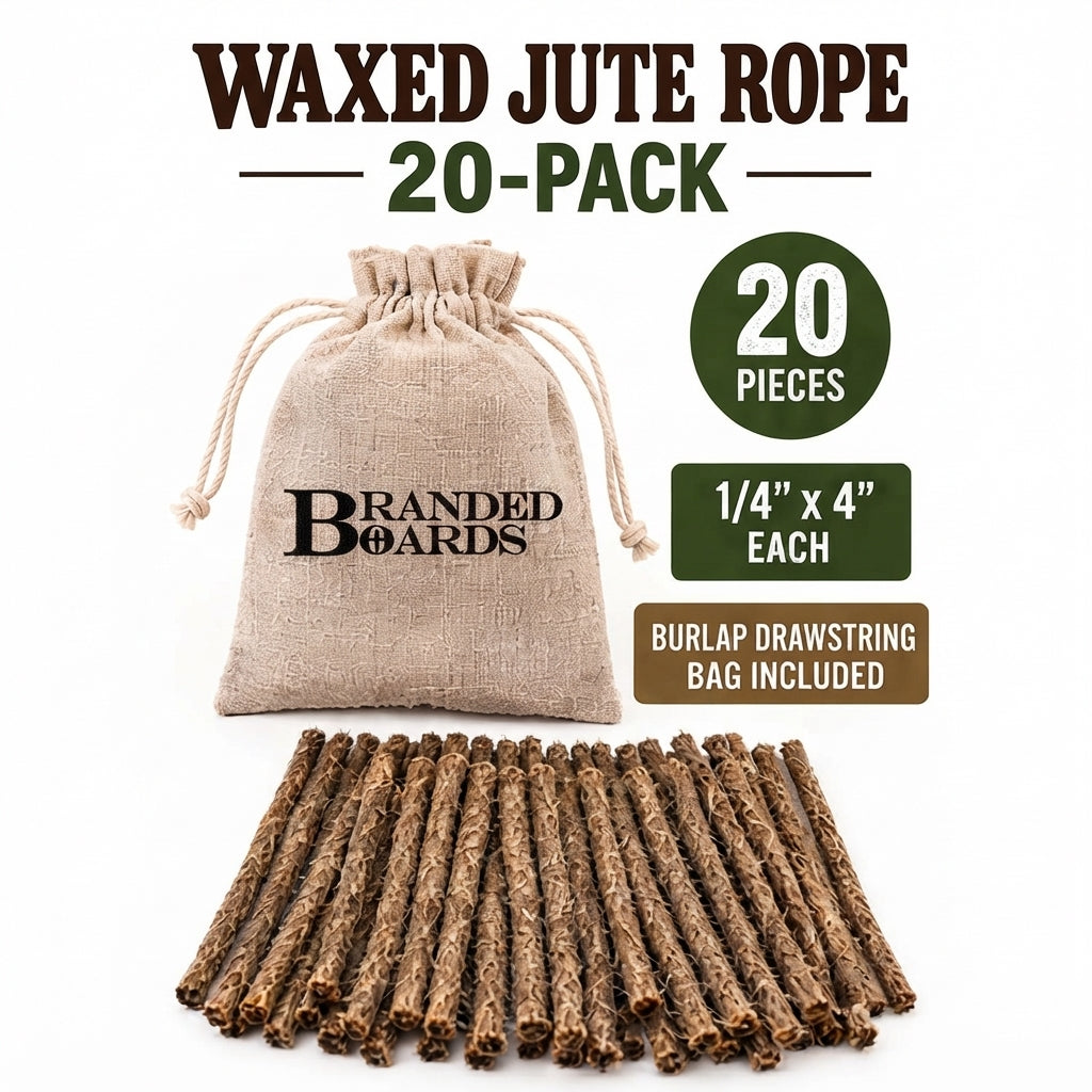 Fire Tinder | Waxed Jute Rope 20-Pack