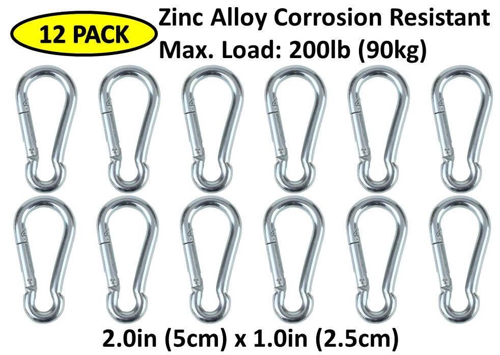 Carabiner Snap Hooks | Steel Zinc Galvanized