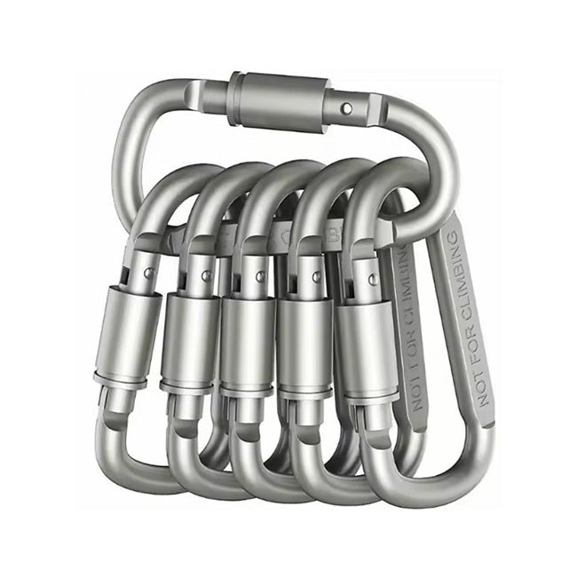3 inch Aluminum Locking Carabiner | Heavy Duty D-Ring Buckle
