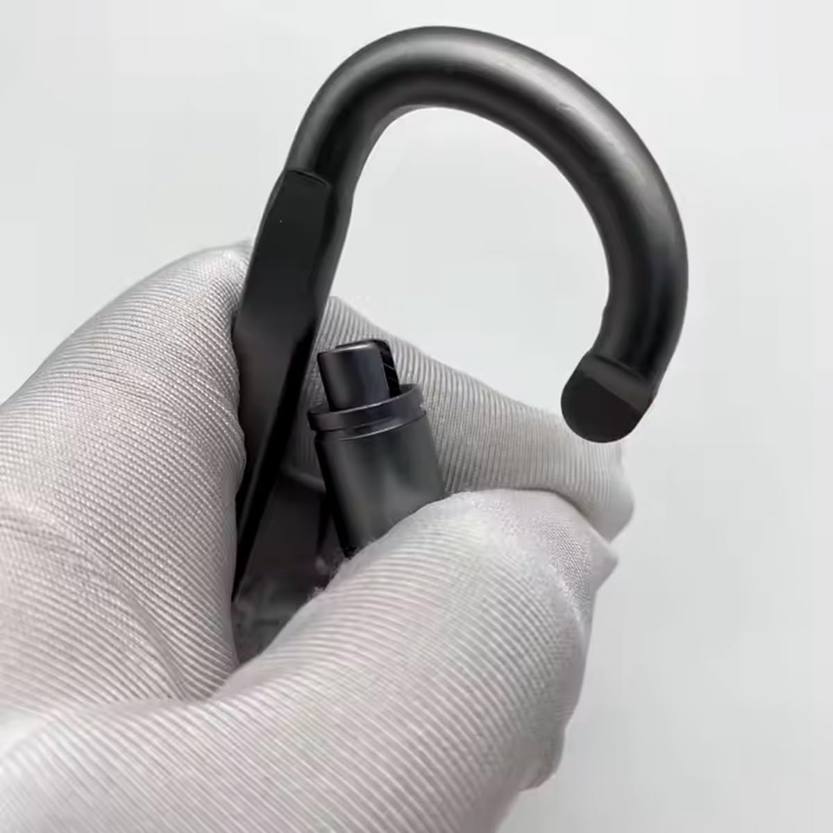 3 inch Aluminum Locking Carabiner | D-Ring Heavy Duty Buckle | Small Clip, Key Ring, Backpack Clip, Spring Link Hooks | Black or Grey