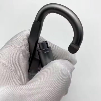 3 inch Aluminum Locking Carabiner | D-Ring Heavy Duty Buckle | Small Clip, Key Ring, Backpack Clip, Spring Link Hooks | Black or Grey