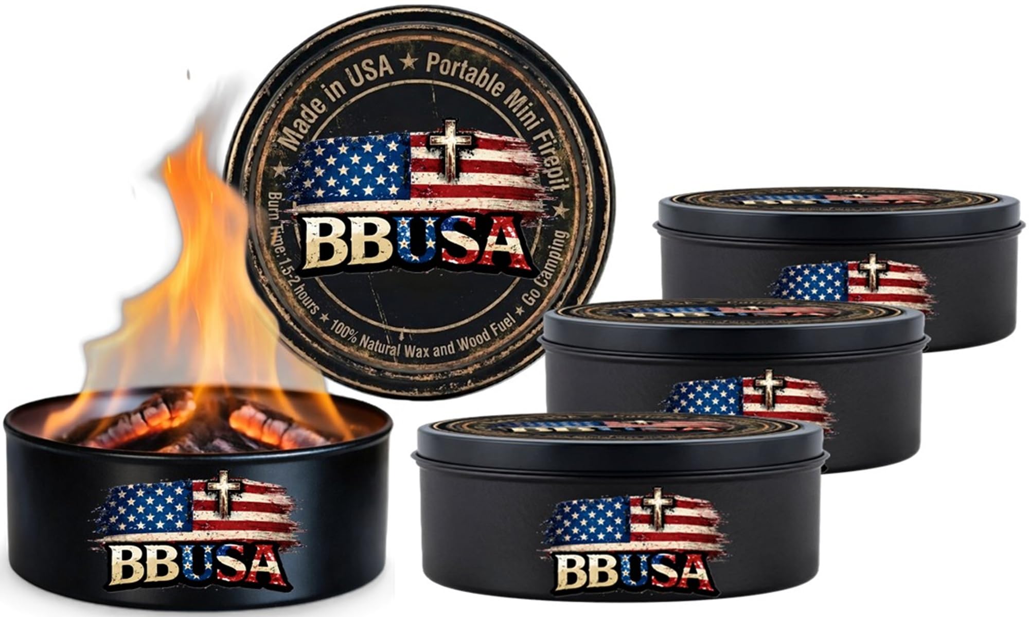 Campfire in a Can - Made in USA - Portable Mini Fire Pit