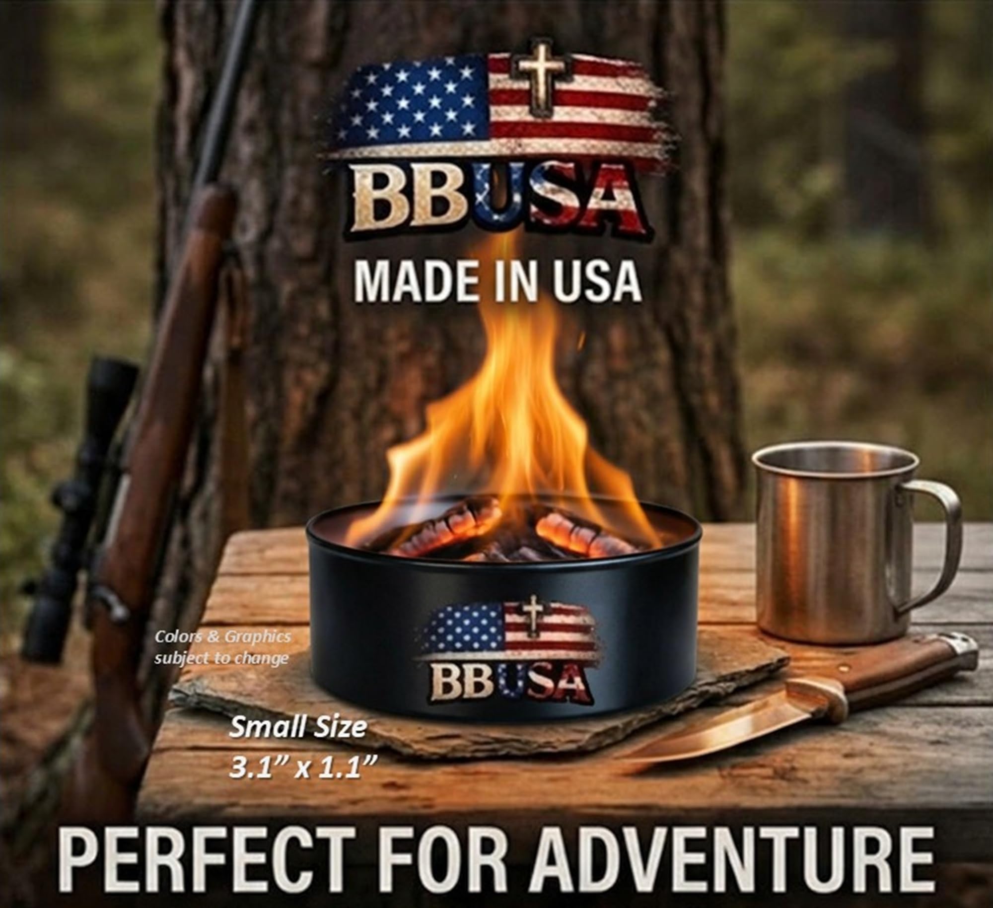 Campfire in a Can - Made in USA - Portable Mini Fire Pit
