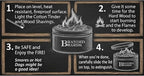 Campfire in a Can - Made in USA - Portable Mini Fire Pit for Marshmallows & S’Mores - Hiking, Backpacking, Hunting, Fishing & Camping - Tactical Military, Emergencies & Survival