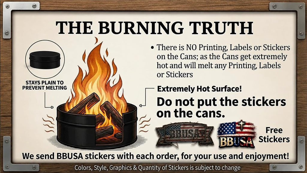 Campfire in a Can - Made in USA - Portable Mini Fire Pit for Marshmallows & S’Mores - Hiking, Backpacking, Hunting, Fishing & Camping - Tactical Military, Emergencies & Survival