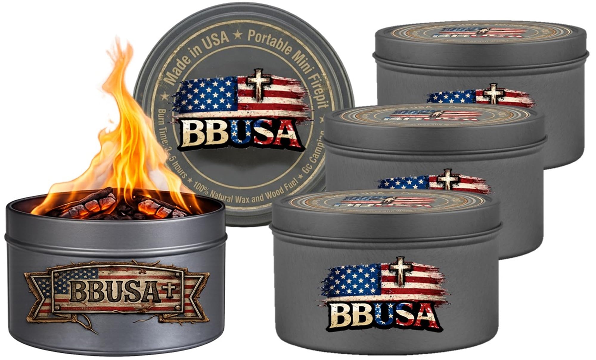 Campfire in a Can - Made in USA - Portable Mini Fire Pit