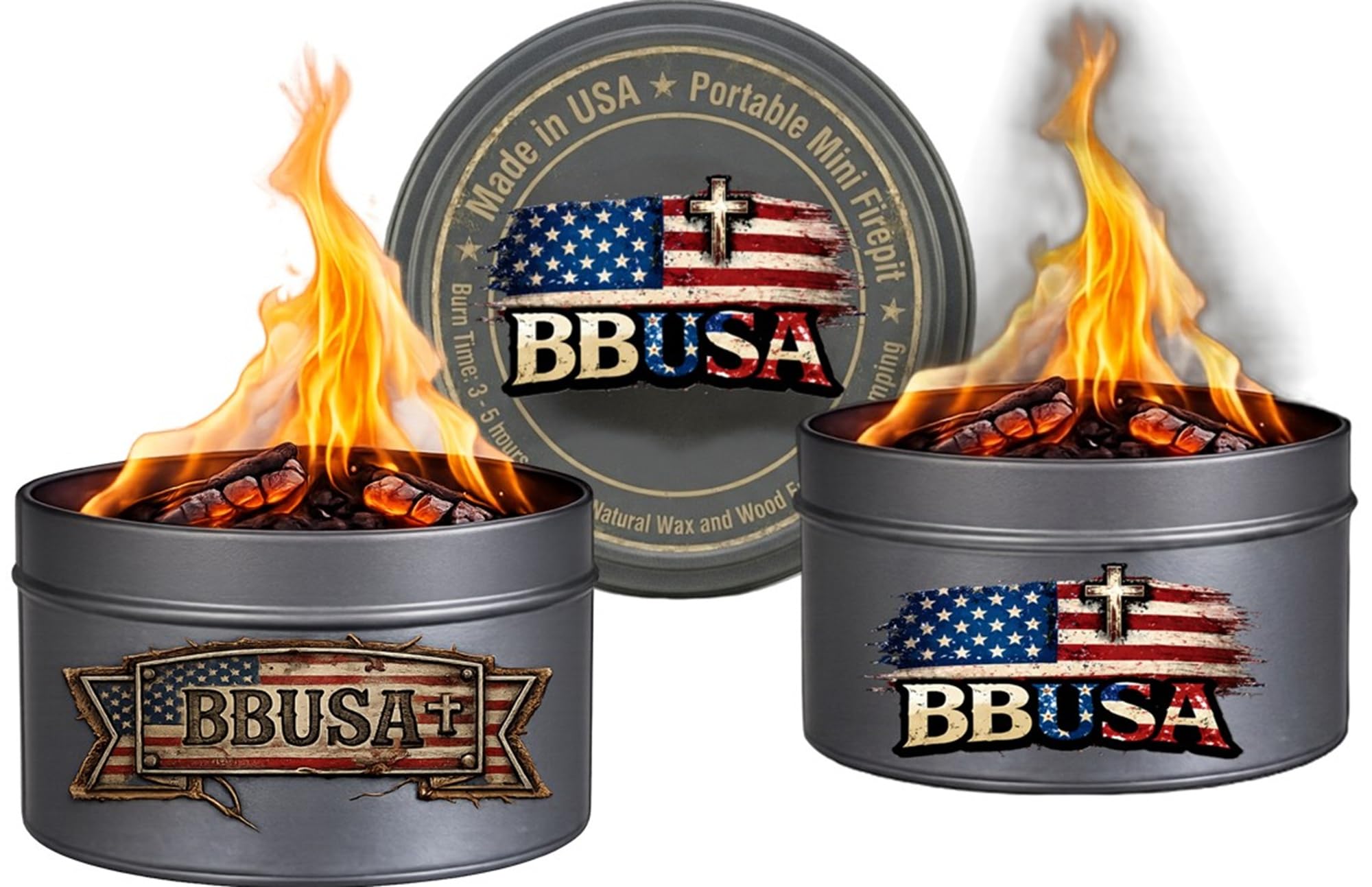 Campfire in a Can - Made in USA - Portable Mini Fire Pit