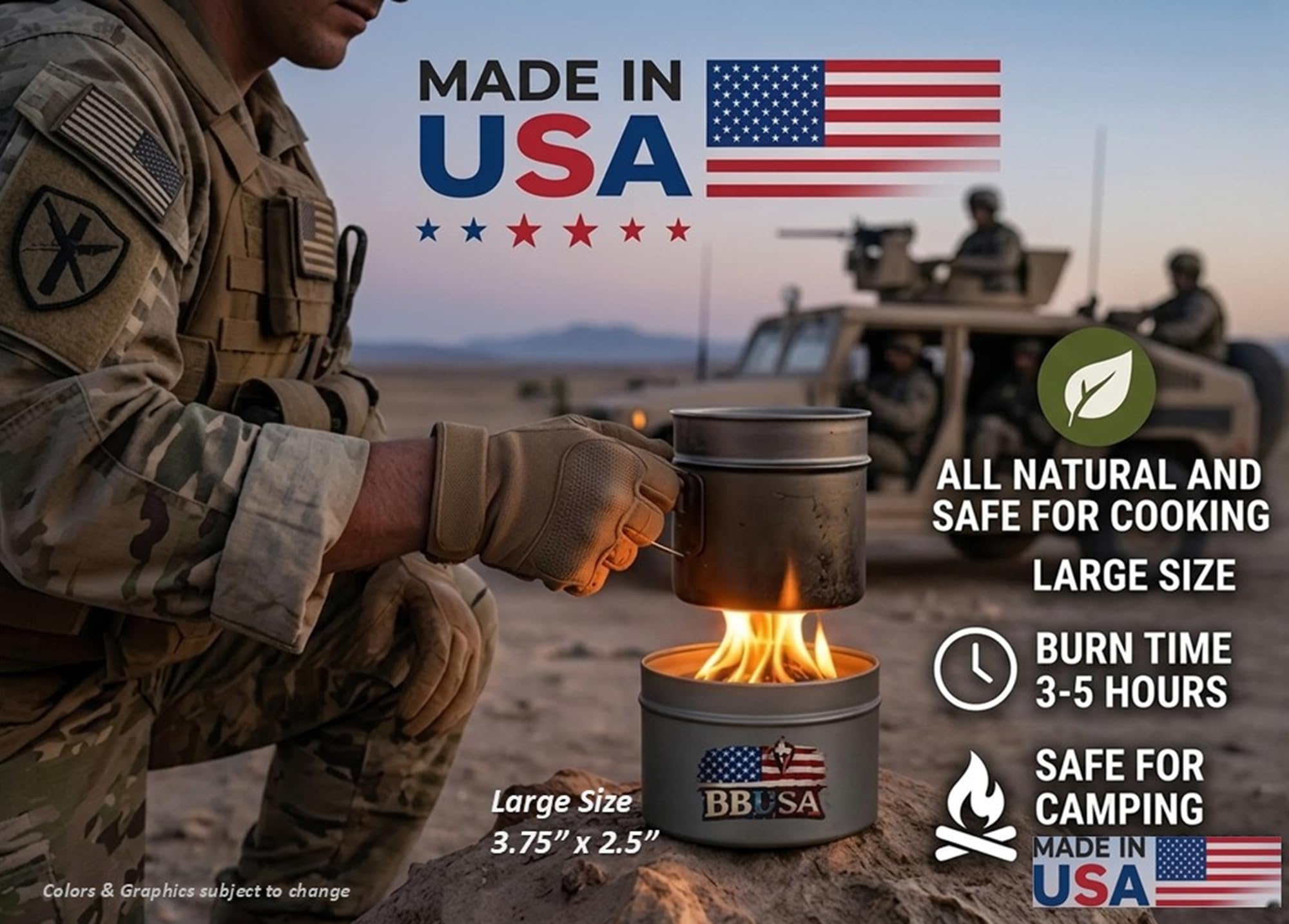 Campfire in a Can - Made in USA - Portable Mini Fire Pit