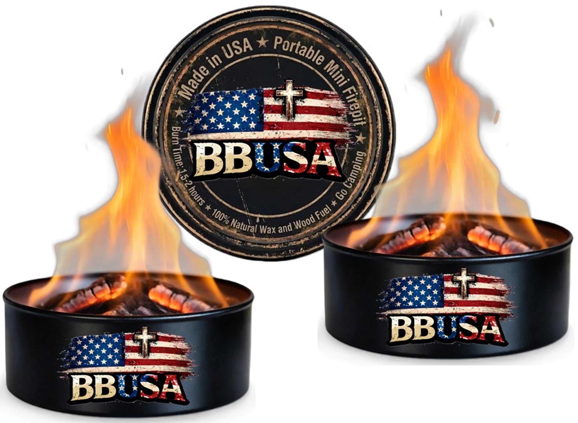 Campfire in a Can - Made in USA - Portable Mini Fire Pit