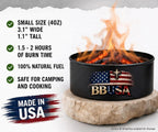 Campfire in a Can - Made in USA - Portable Mini Fire Pit for Marshmallows & S’Mores - Hiking, Backpacking, Hunting, Fishing & Camping - Tactical Military, Emergencies & Survival