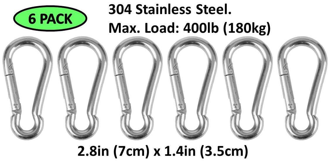 Carabiner Snap Hooks | 304 Stainless Steel