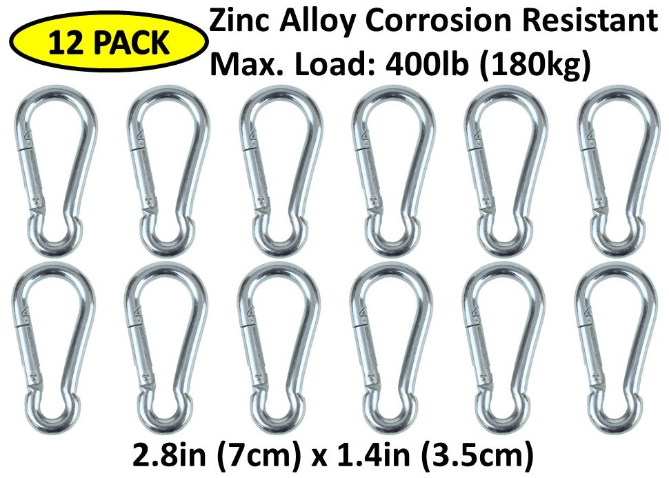 Carabiner Snap Hooks | Steel Zinc Galvanized