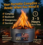 Portable Mini Fire Pit - Large