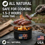Campfire in a Can - Made in USA - Portable Mini Fire Pit for Marshmallows & S’Mores - Hiking, Backpacking, Hunting, Fishing & Camping - Tactical Military, Emergencies & Survival