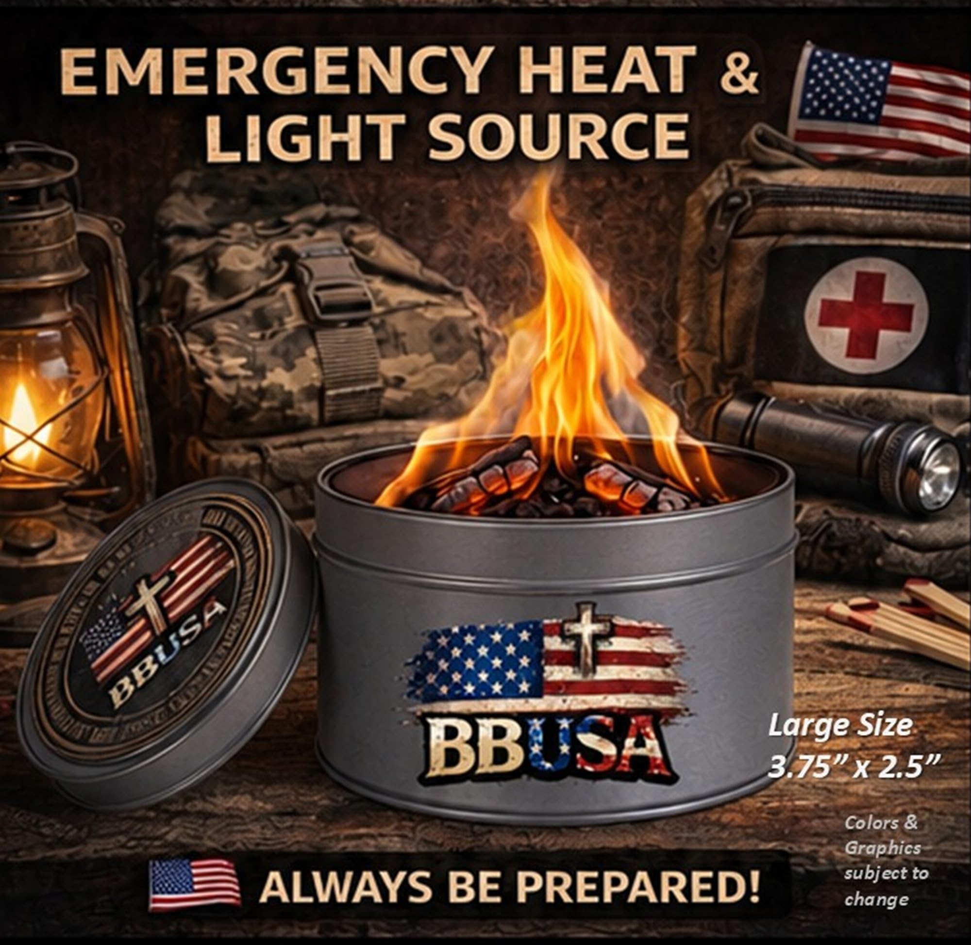 Campfire in a Can - Made in USA - Portable Mini Fire Pit
