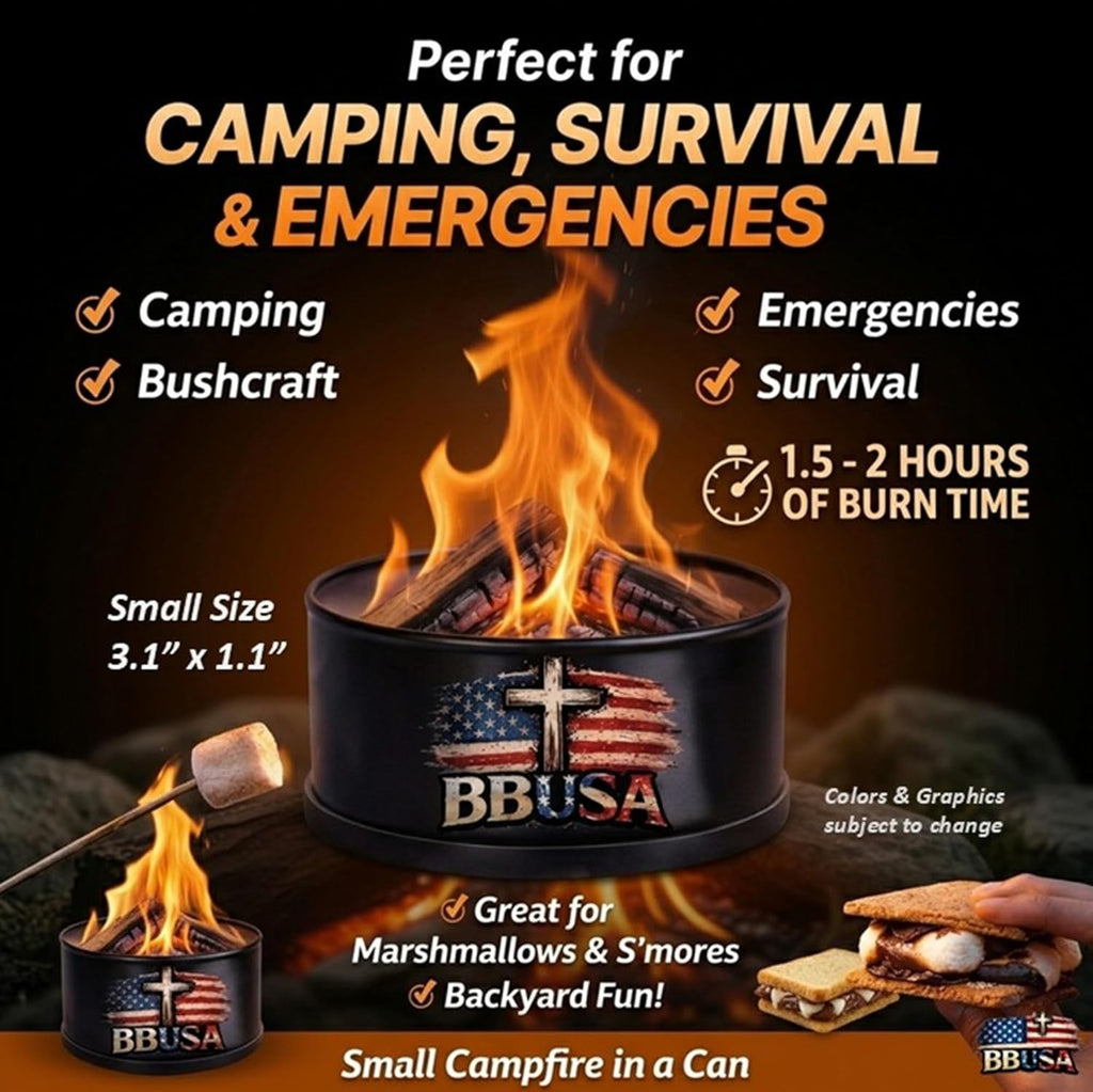 Campfire in a Can - Made in USA - Portable Mini Fire Pit