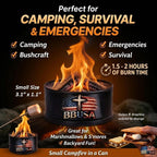 Campfire in a Can - Made in USA - Portable Mini Fire Pit for Marshmallows & S’Mores - Hiking, Backpacking, Hunting, Fishing & Camping - Tactical Military, Emergencies & Survival