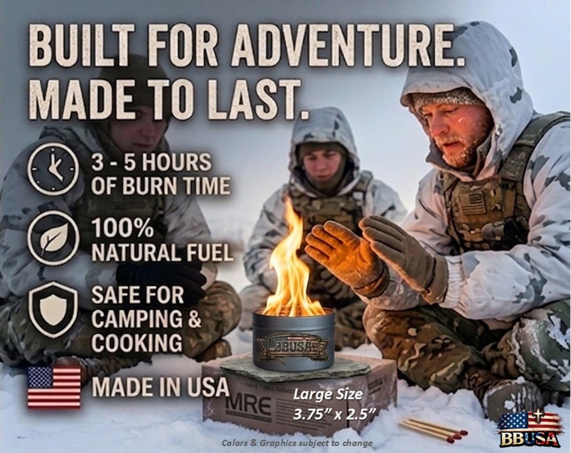 Campfire in a Can - Made in USA - Portable Mini Fire Pit
