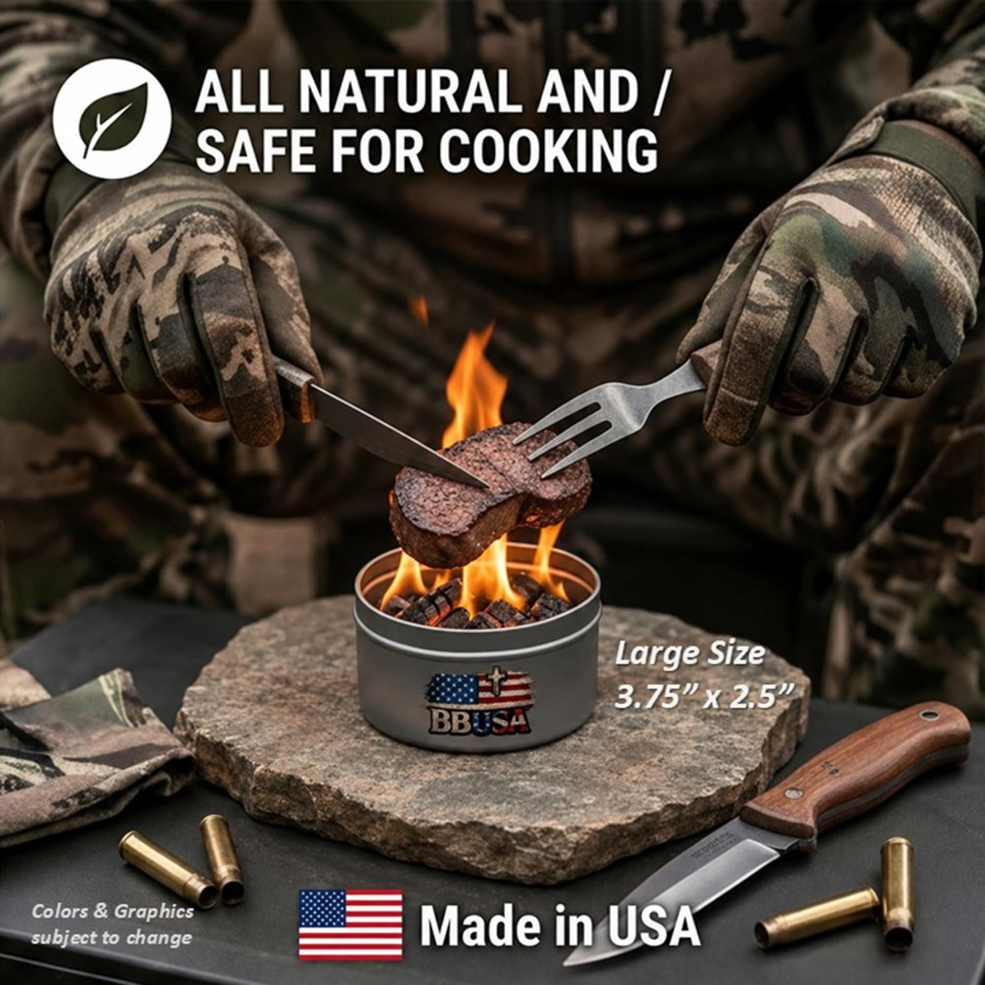 Campfire in a Can - Made in USA - Portable Mini Fire Pit