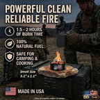 Campfire in a Can - Made in USA - Portable Mini Fire Pit for Marshmallows & S’Mores - Hiking, Backpacking, Hunting, Fishing & Camping - Tactical Military, Emergencies & Survival