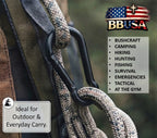Black Zinc Steel Carabiner Snap Hooks | 200–500 lb