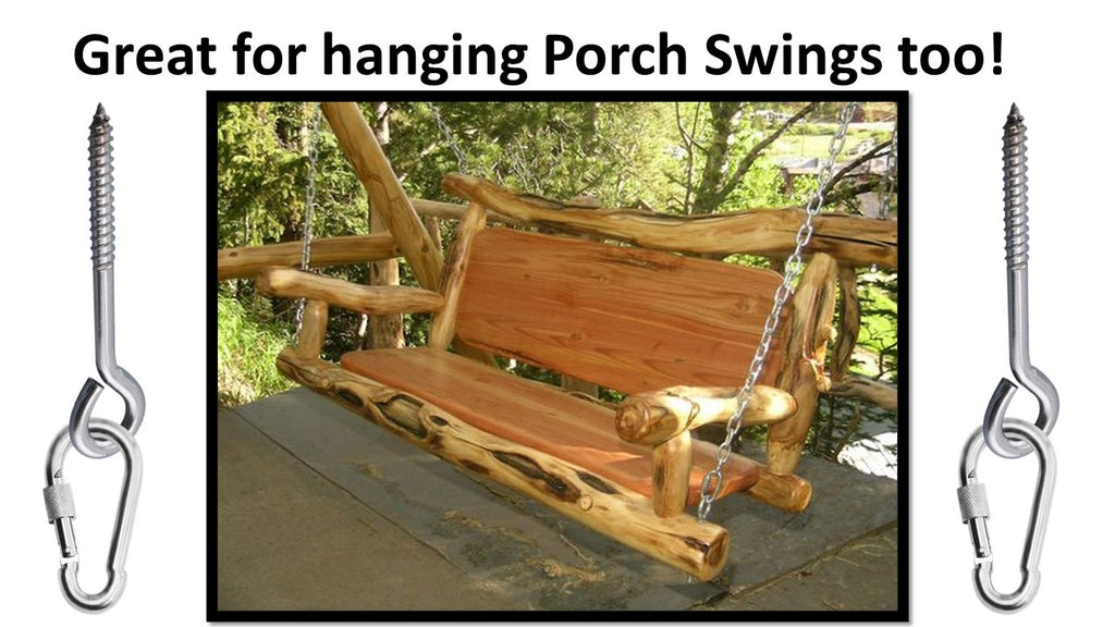 Hammock Hanging Kits | Eye-Screw & Carabiner | 304 Stainless Steel