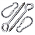 Hammock Hanging Kits | Eye-Screw & Carabiner | 304 Stainless Steel