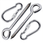 Hammock Hanging Kits | Eye-Screw & Carabiner | 304 Stainless Steel