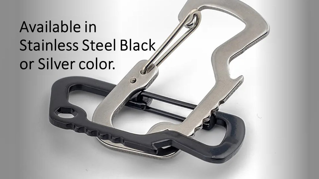Stainless Bottle Opener Utility Carabiners | 6-Pack