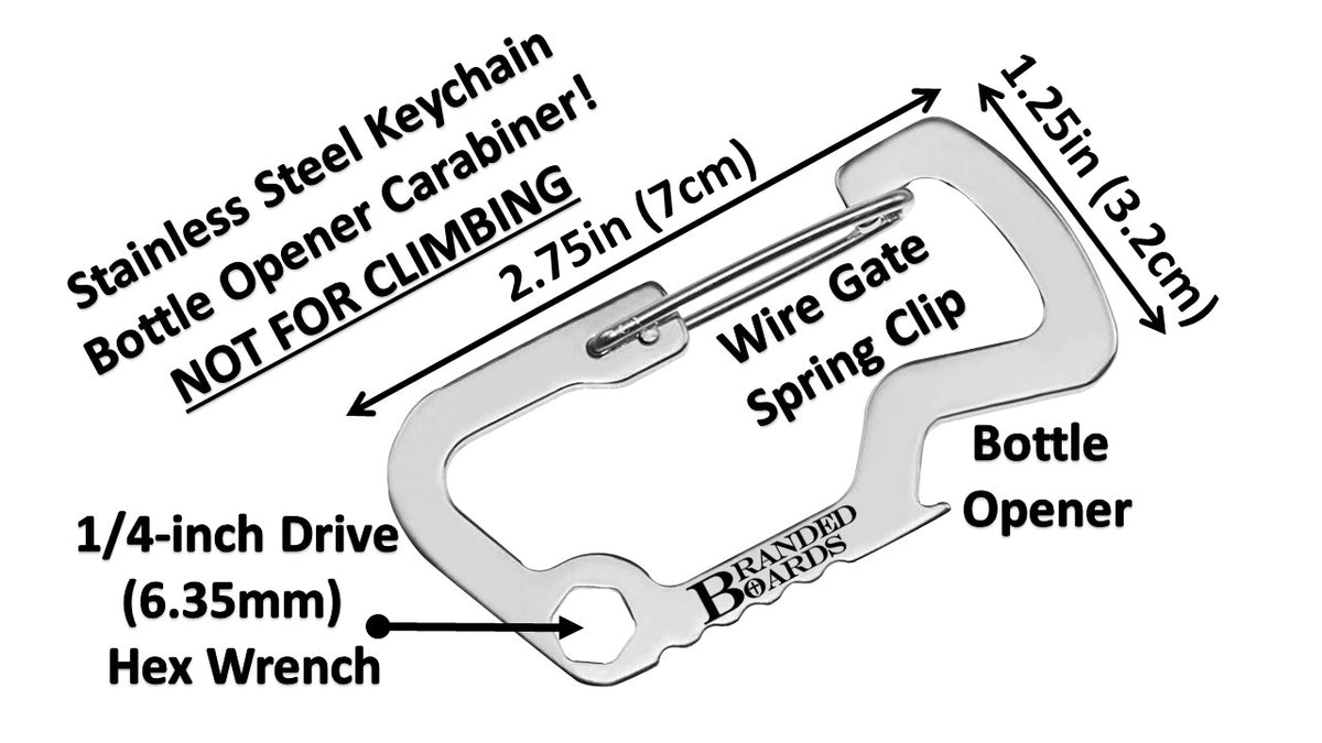 Multi-Tool | Key Chain Bottle Opener Carabiner Clip
