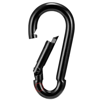Heavy Duty 2" & 2.8" Bushcraft Zinc-Galvanized Steel Carabiner Spring Snap Clip Link Hooks