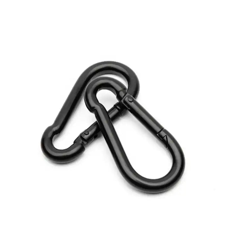 Carabiner Snap Hooks | Black Steel Zinc Galvanized