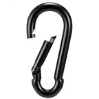 Black Zinc Steel Carabiner Snap Hooks | 200–500 lb