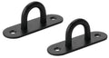 Heavy-Duty M6 Oval Pad Eye Plates – Black Zinc Steel