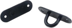 Heavy-Duty M6 Oval Pad Eye Plates – Black Zinc Steel