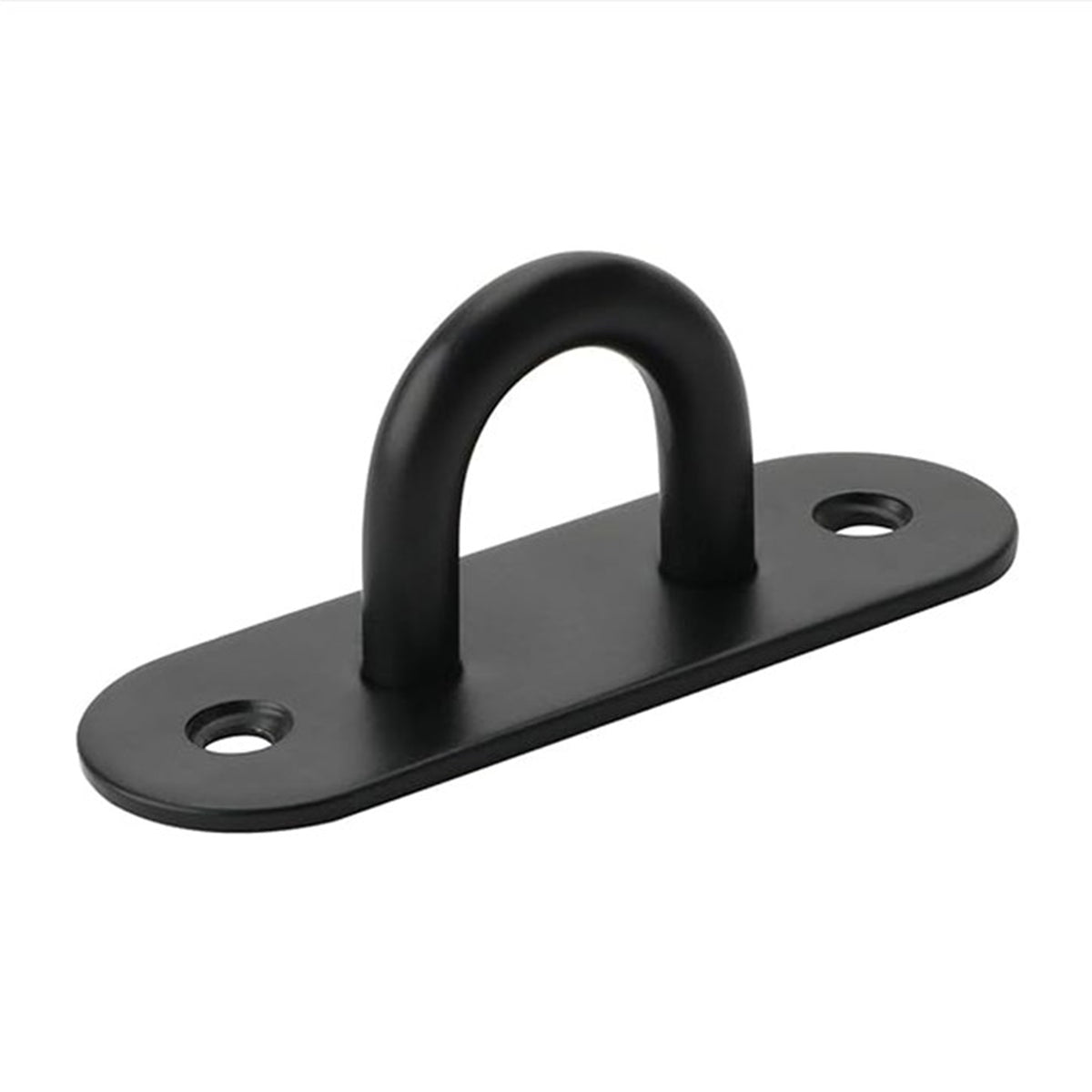 Oval Pad Eye Plates | Black Zinc Galvanized Steel