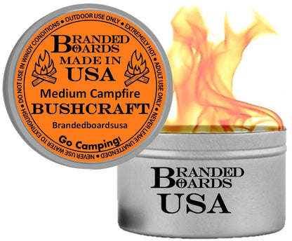 Made in USA | Branded Boards Portable Bonfire Campfire | "The Bushcraft" - MEDIUM