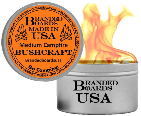 Made in USA | Branded Boards Portable Bonfire Campfire | "The Bushcraft" - MEDIUM
