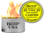 Made in USA | Branded Boards Portable Bonfire Campfire | "The Camper" - LARGE