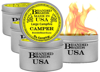 Made in USA | Branded Boards Portable Bonfire Campfire | "The Camper" - LARGE