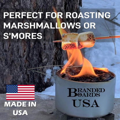 Made in USA | Branded Boards Portable Bonfire Campfire | "The Bushcraft" - MEDIUM