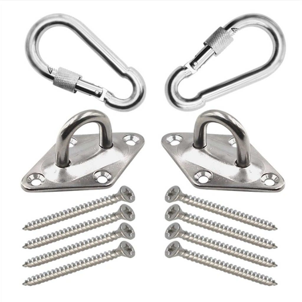 Hammock Hanging Kits | Diamond Pad-Eye Plates | 304 Stainless Steel