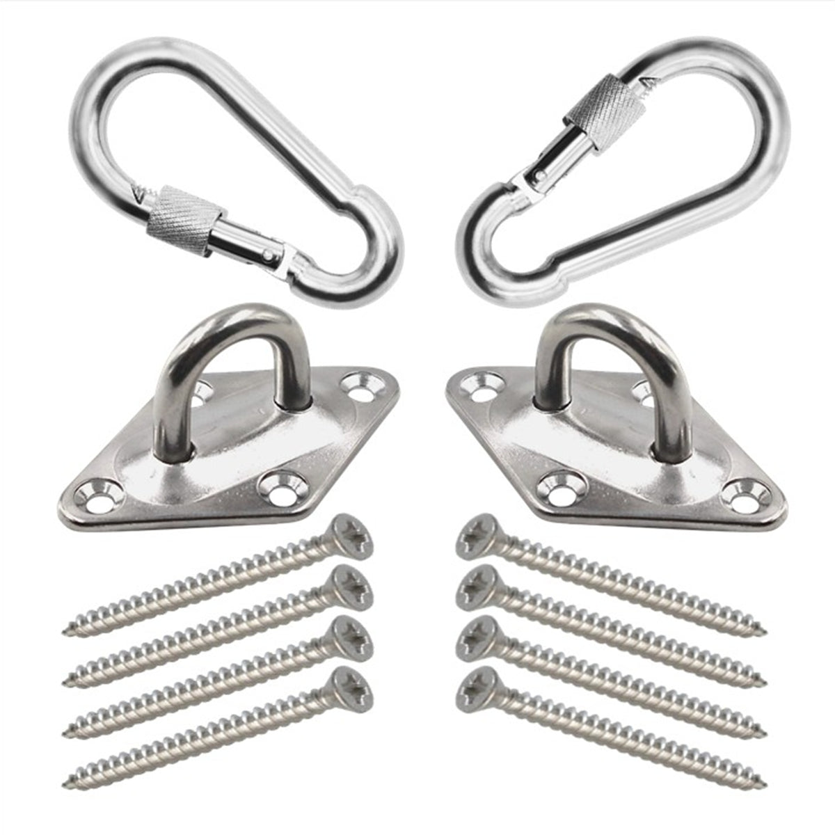Hammock Hanging Kits | Diamond Pad-Eye Plates | 304 Stainless Steel