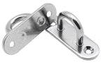 Heavy-Duty M6 Oval Pad Eye Plates | Zinc-Galvanized Steel