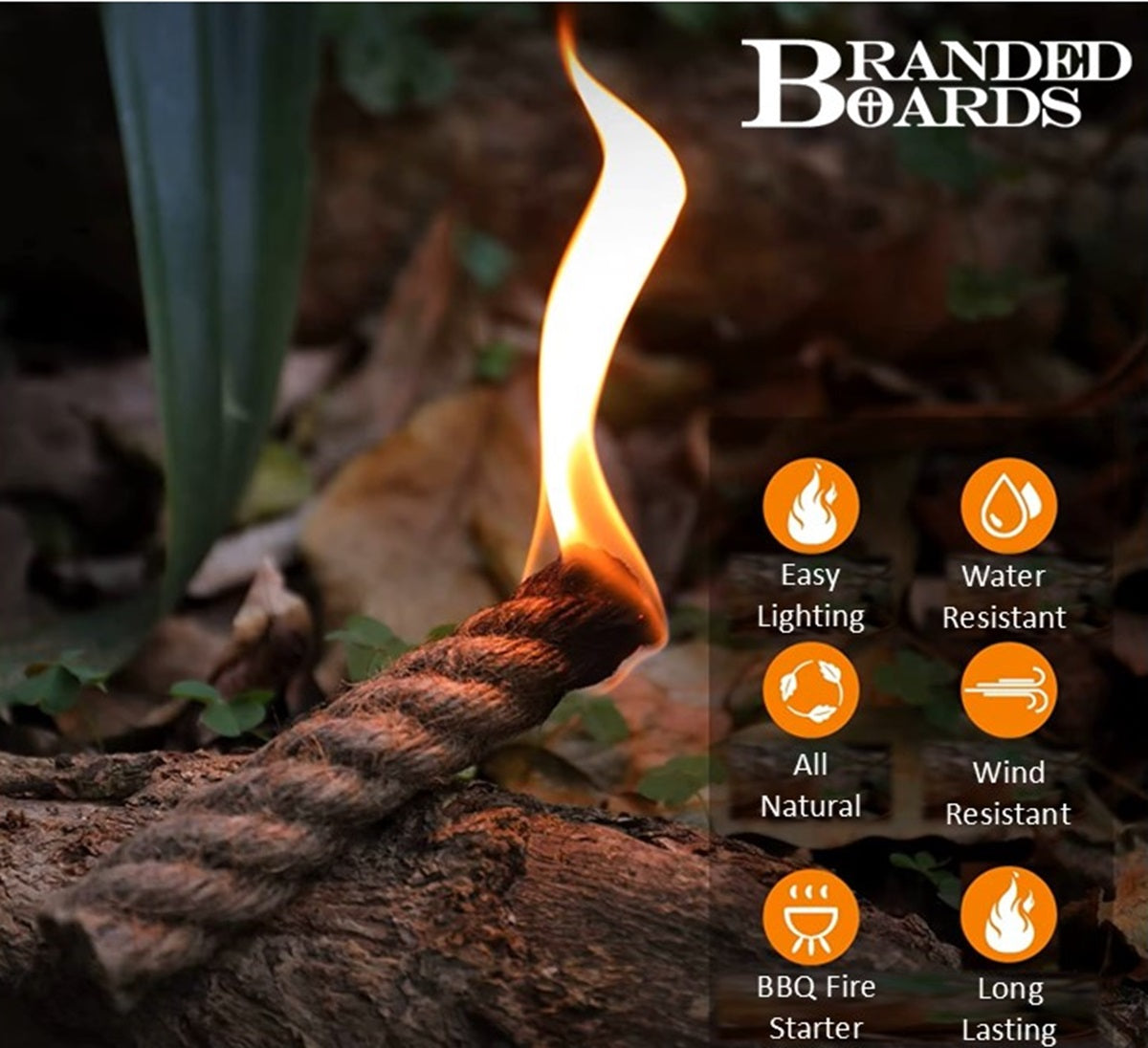 Fire Tinder | Waxed Fat Jumbo Jute Rope