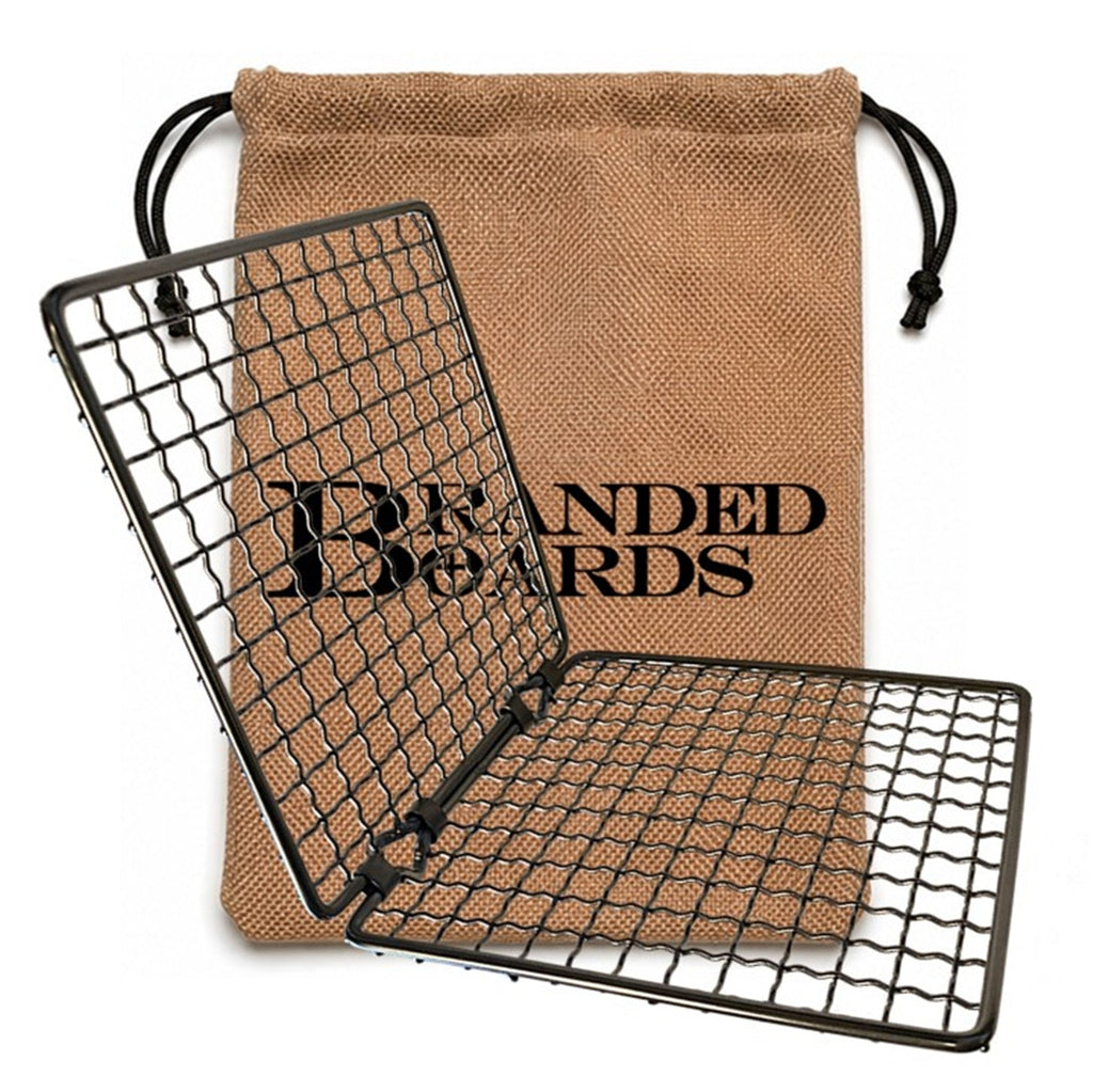 Folding 304 Stainless Bushcraft Grill Grate with Bag