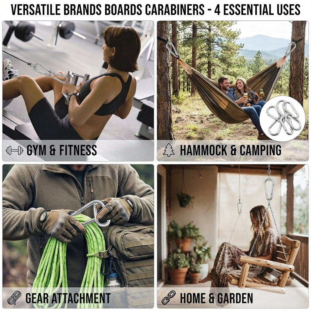 Carabiner Snap Hooks | Steel Zinc Galvanized