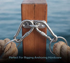Carabiner Snap Hooks | Steel Zinc Galvanized Locking